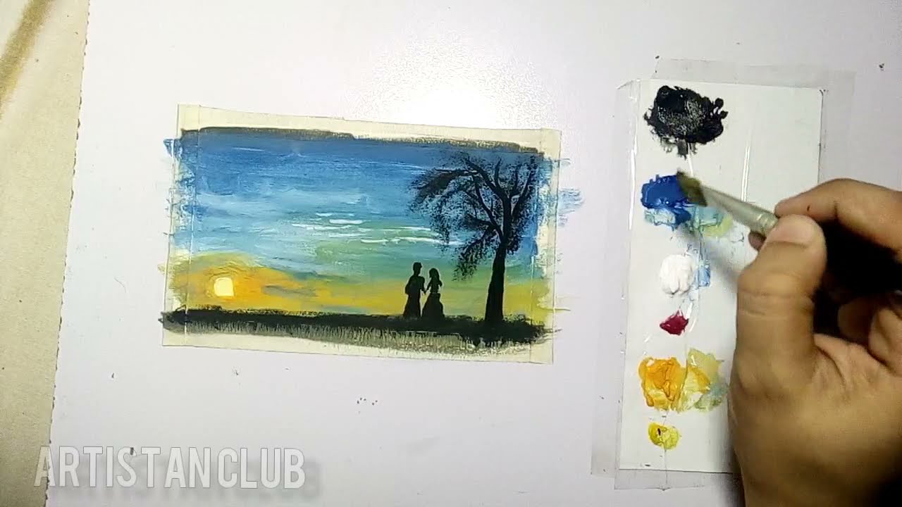 Poster Colour painting l easy paintings | Artistan Club