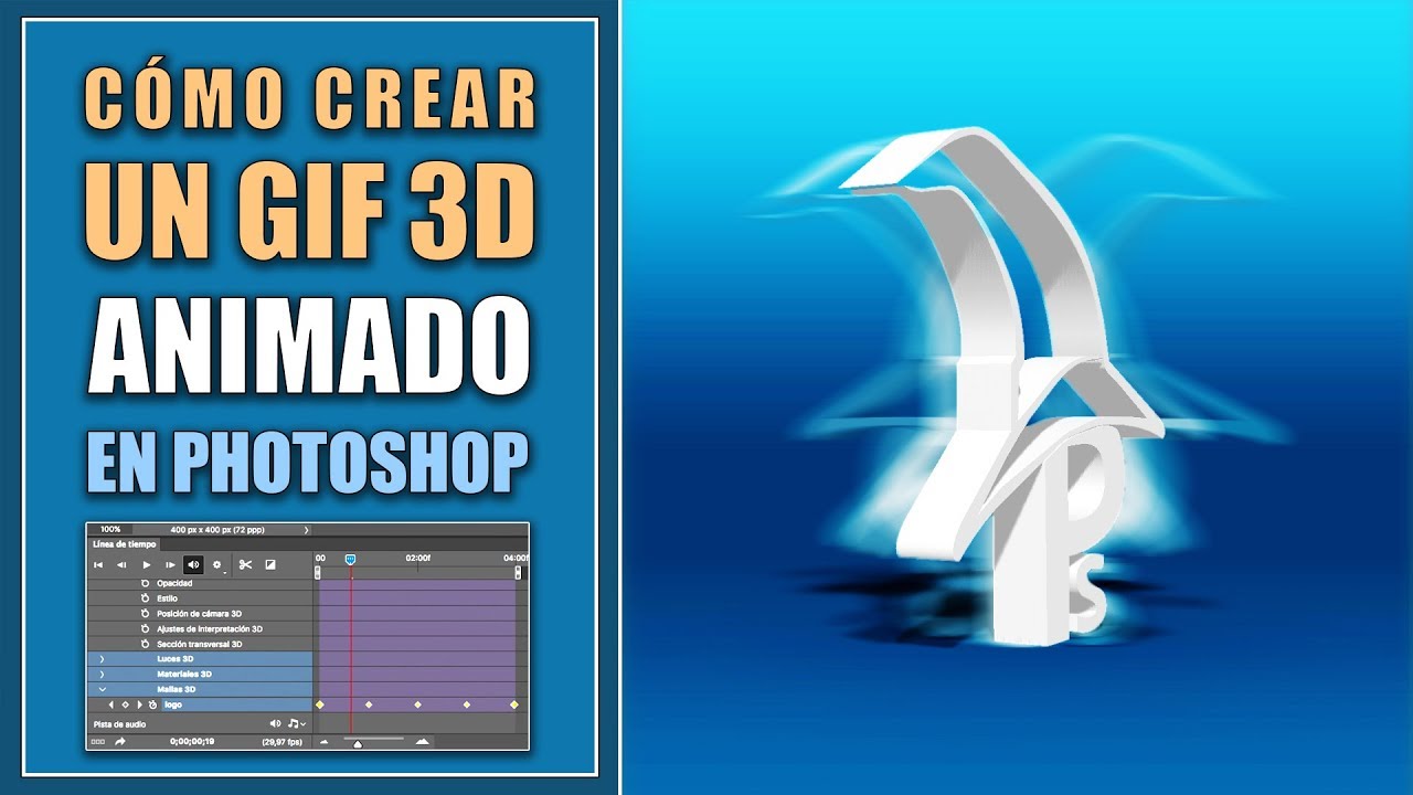 Cómo crear un GIF animado 3D en Photoshop
