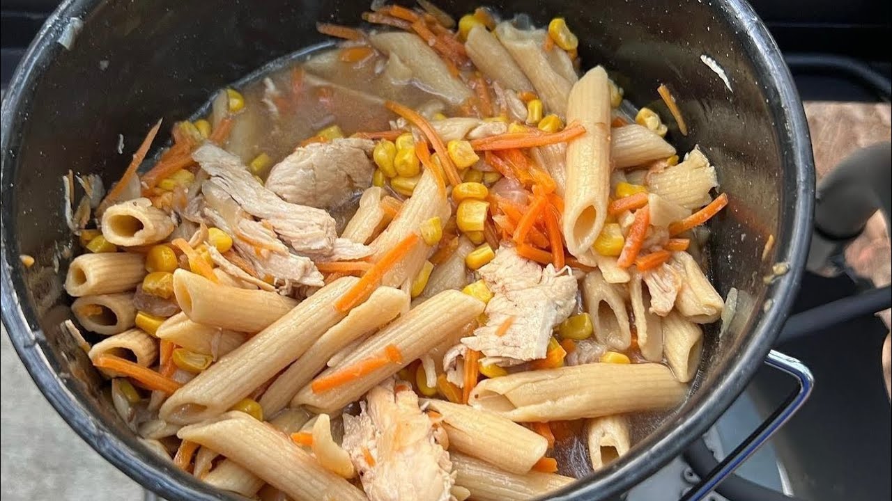 Rustic Chicken and Pasta Vegetable Soup