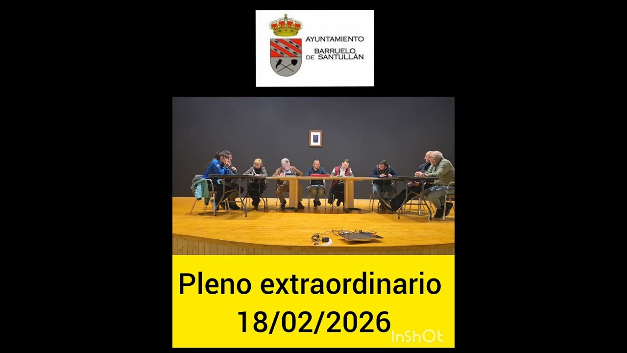 Pleno extraordinario celebrado en el Ayuntamiento de Barruelo de Santullán el pasado 18/02/2026