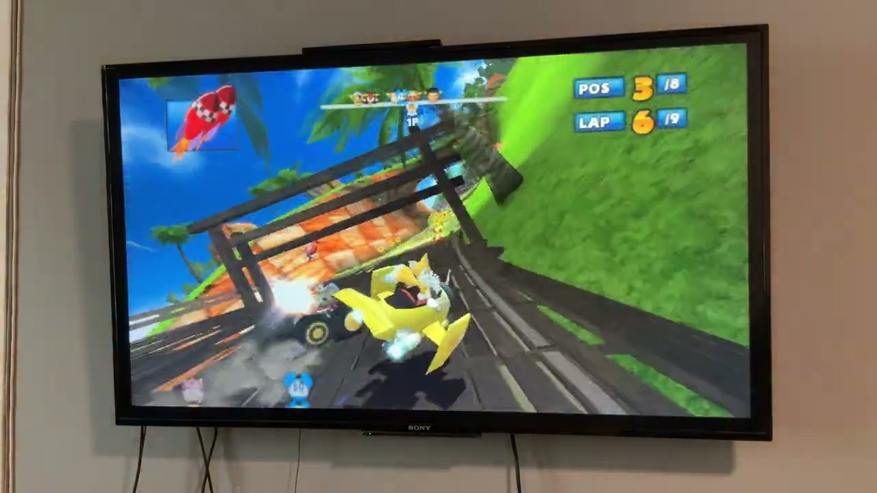 Sonic sega all stars racing whale lagoon Tails gameplay