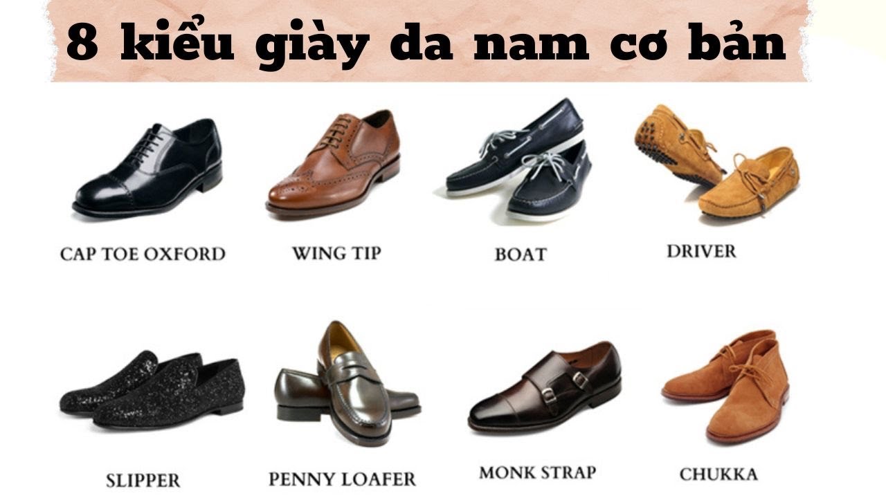 8 kiểu giày da nam cơ bản bạn nên biết  |  Phong Cách Thời Trang