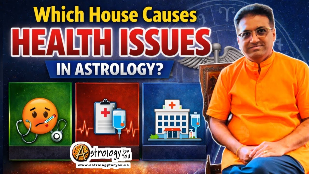 Which House Causes Health Issues in Astrology? Health Problems in Vedic #astrology  #health 