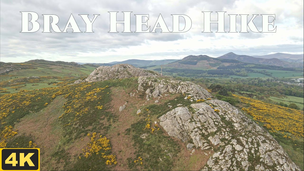HIKING IRELAND :  Bray head Hike FULL walk with stunning views  - 4k Cinematic Video, IRELAND