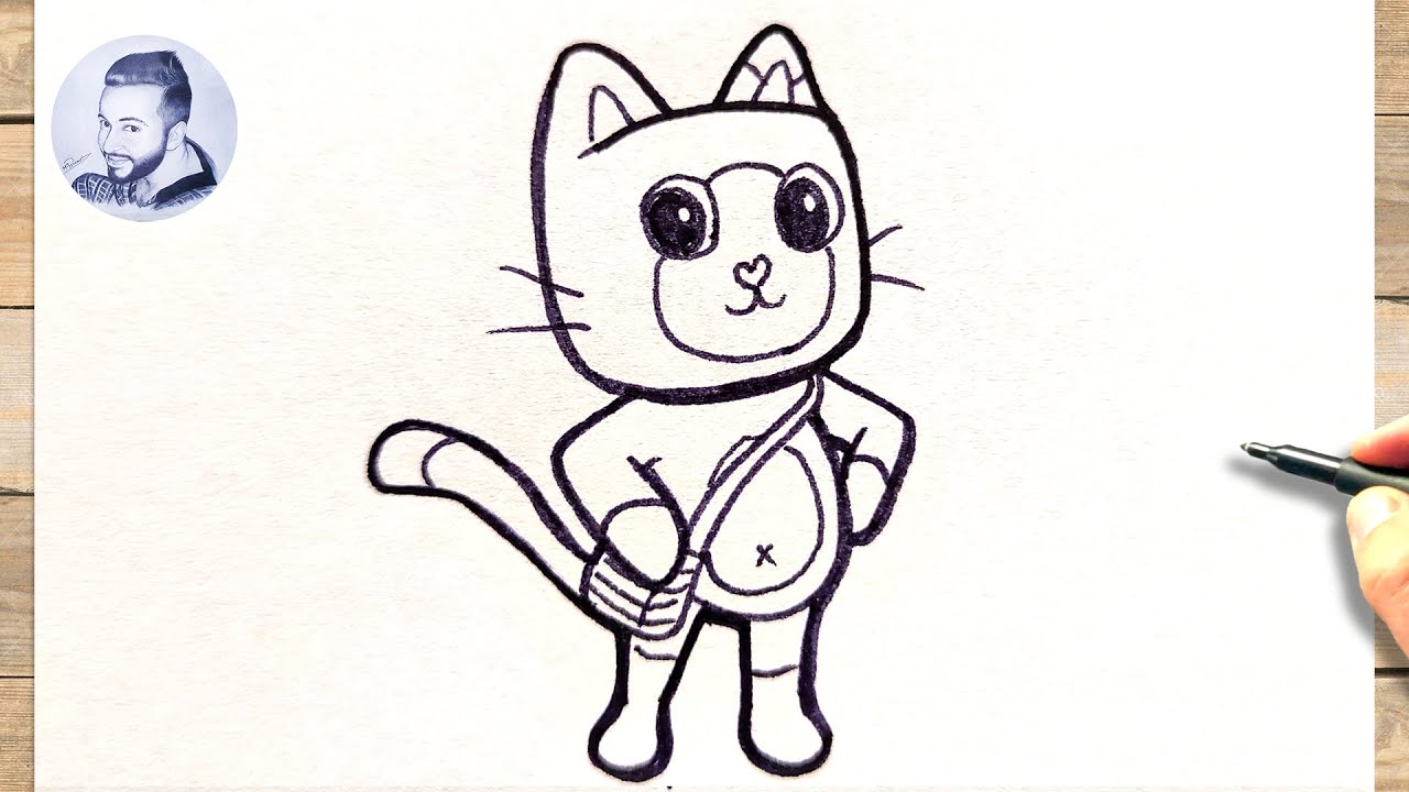 Comment dessiner gabby chat