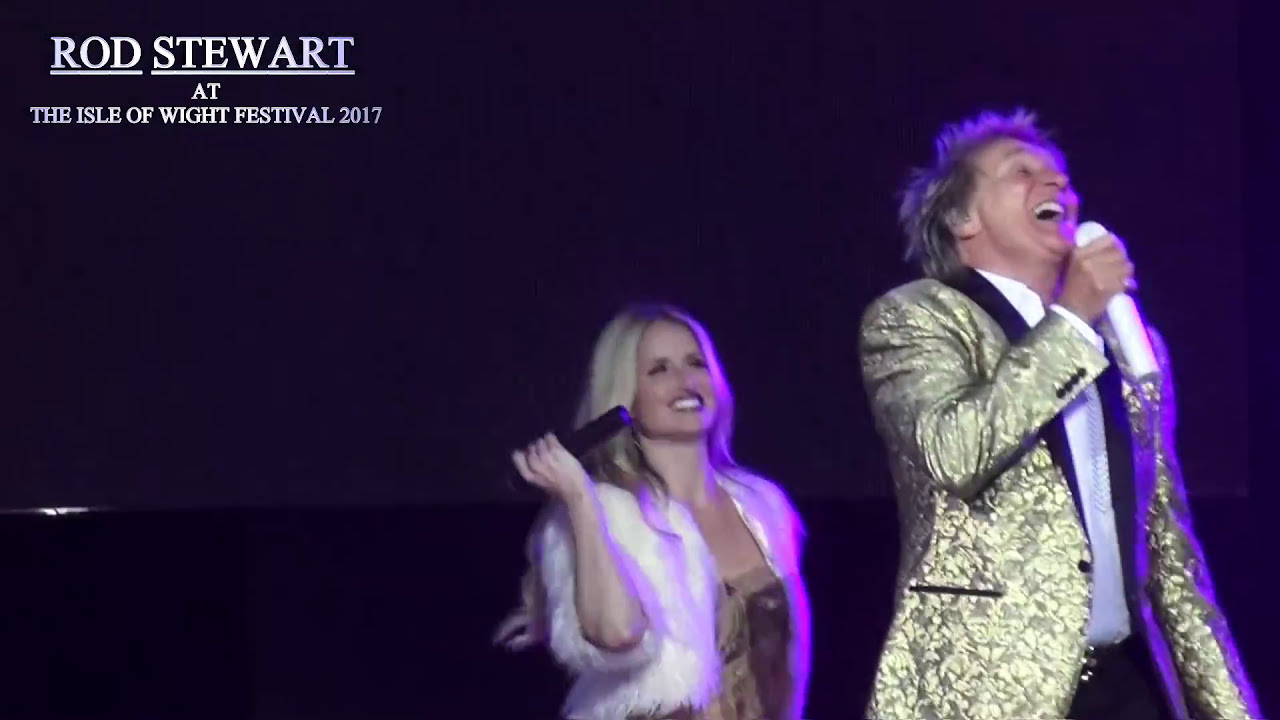 Rod Stewart at the Isle of Wight Festival 2017