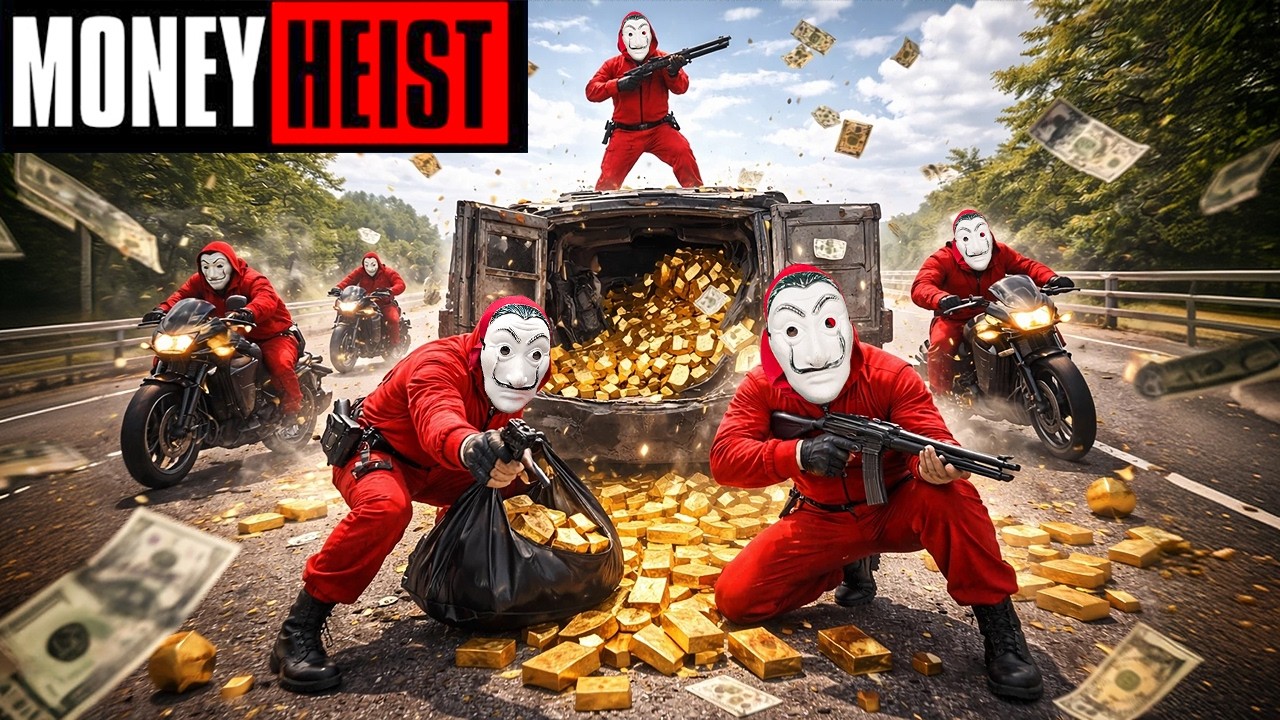 PARKOUR VS MONEY HEIST! 6 | BAD GUYS: No ESCAPE, Gold Everywhere (BELLA CIAO) Epic POV