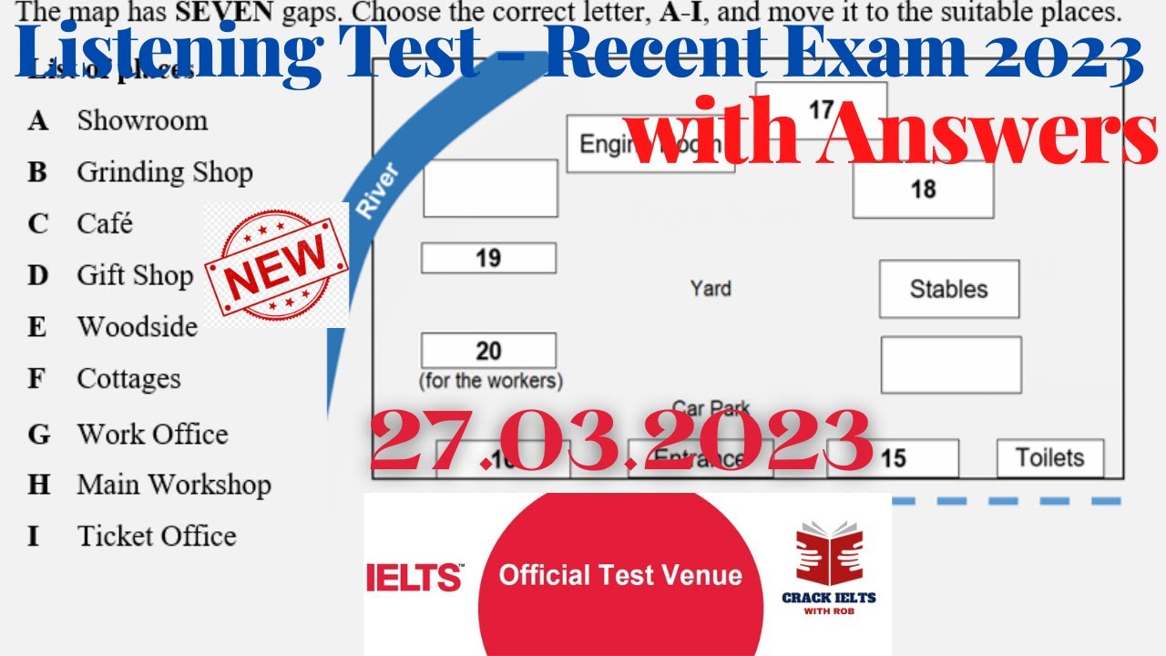 IELTS Listening Actual Test 2023 with Answers | 27.03.2023