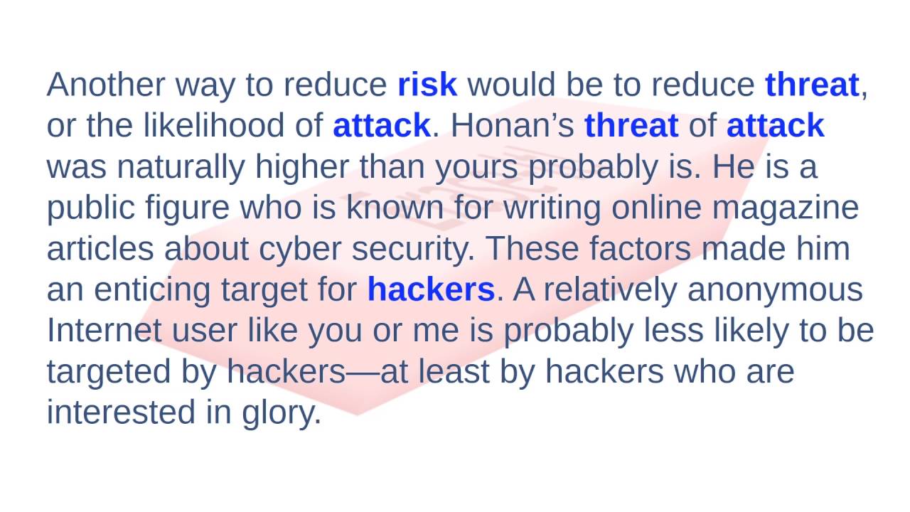 Lesson 3: Cyber Security Terminology
