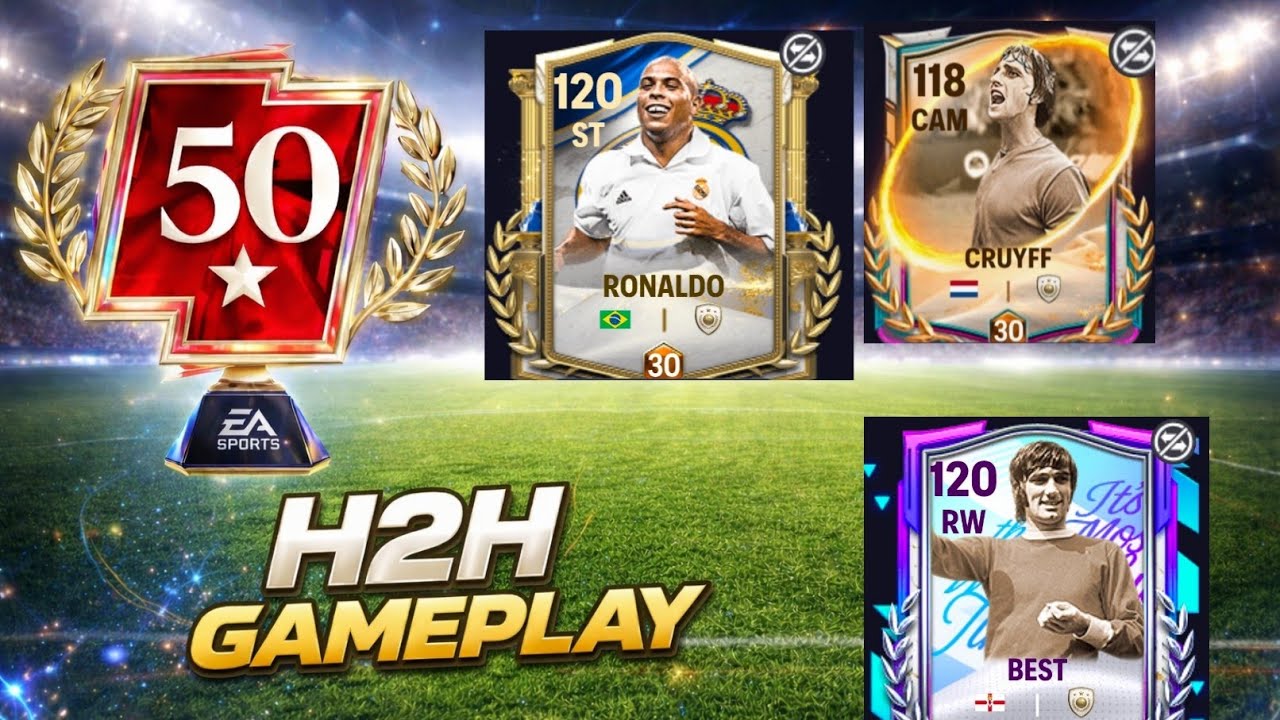FC Mobile 50⭐ H2H Gameplay | Pro Passing, Defense & Attacks 