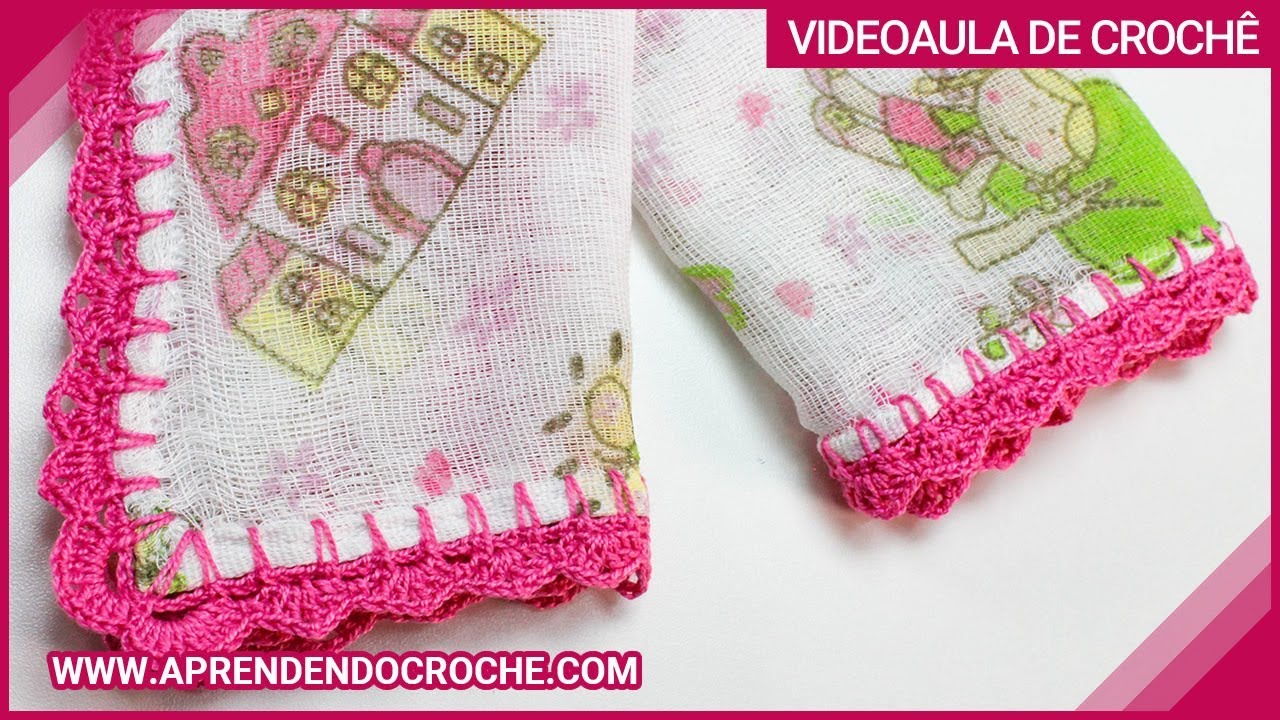 PASSO A PASSO BICO DE CROCHÊ PARA FRALDAS