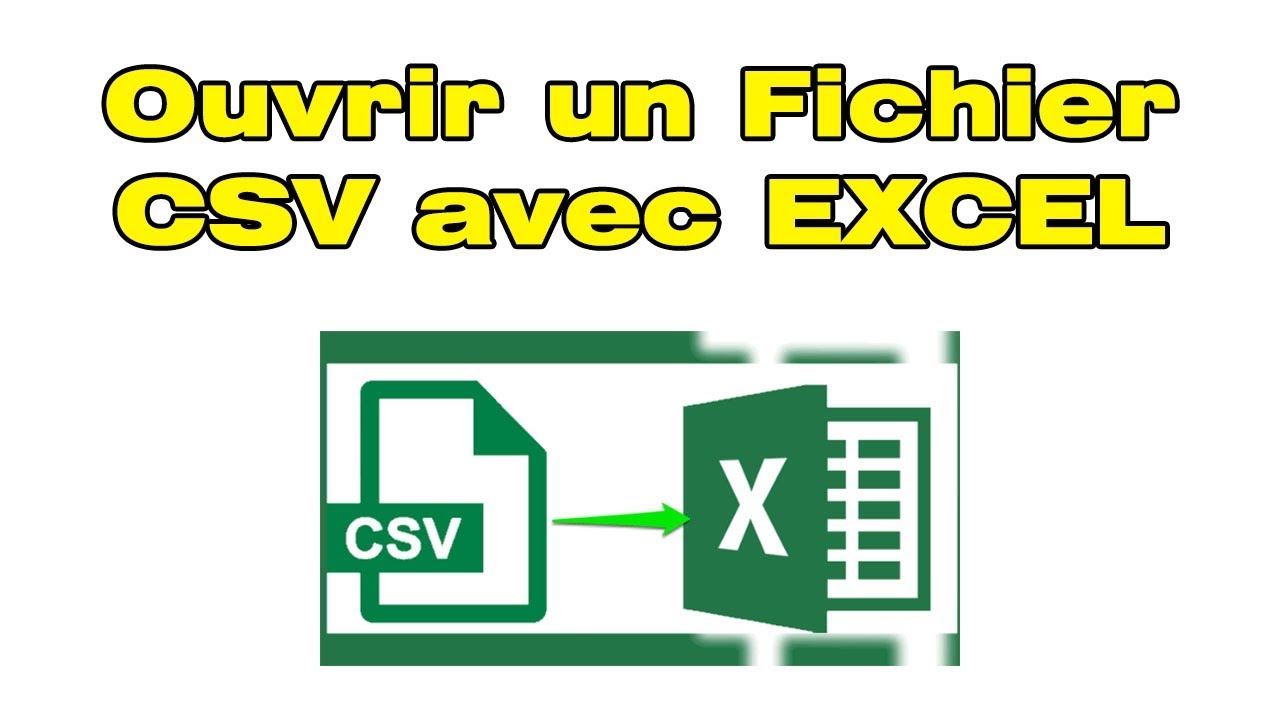 Comment ouvrir un fichier CSV avec EXCEL - Convertir CSV en XLS