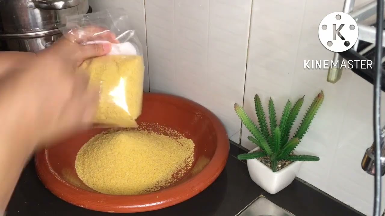 طريقة تحضير كسكس الذرة بالقديد مع سر اللذة ديالو 👌👍