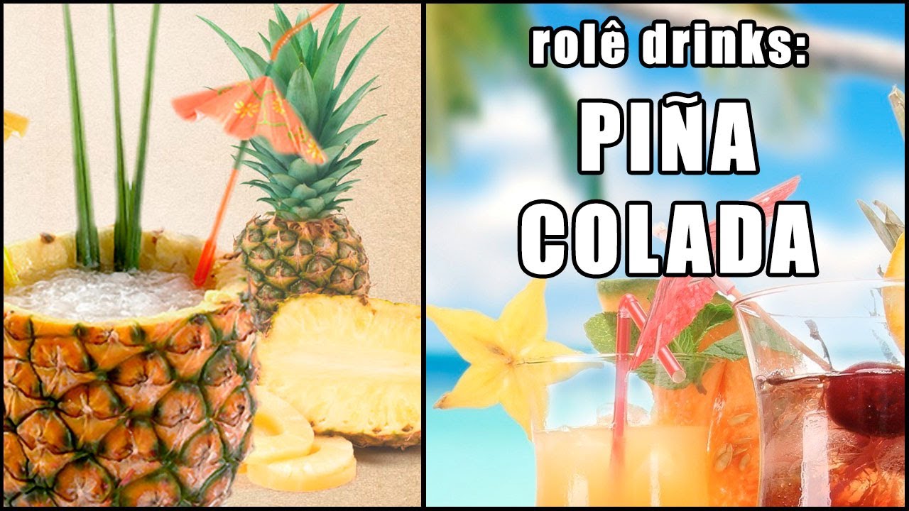 Rol&ecirc; Drinks - Pi&ntilde;a Colada (Com e Sem &aacute;lcool)