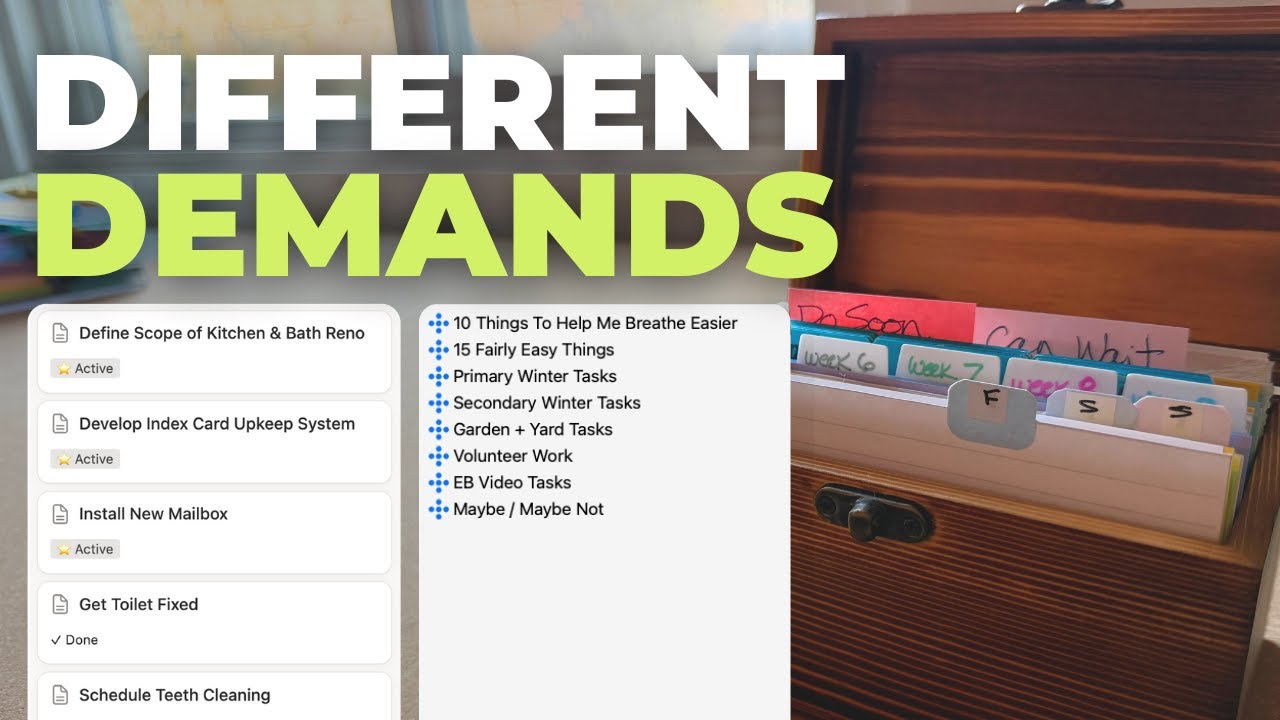 Why Separating Projects, Tasks, and Upkeep Is Working