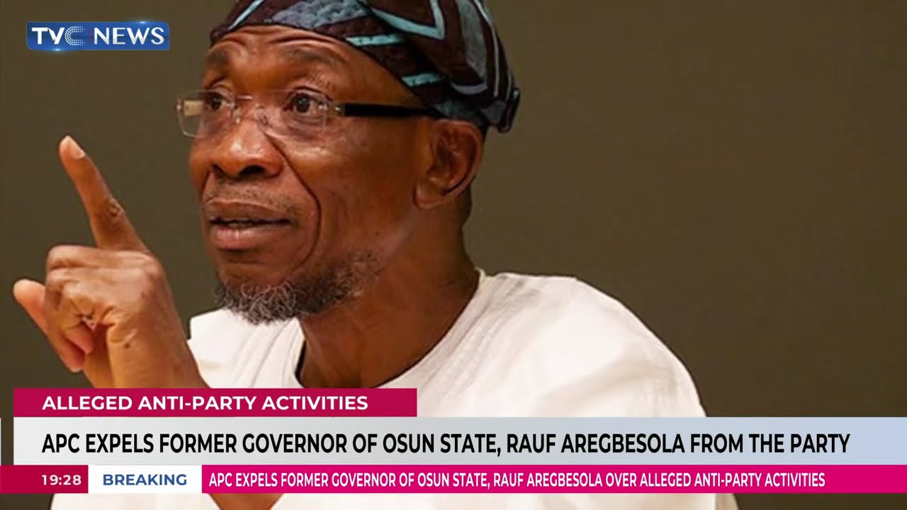 BREAKING NEWS | APC Expels Fmr. Governor Of Osun State, Rauf Aregbesola From The Party