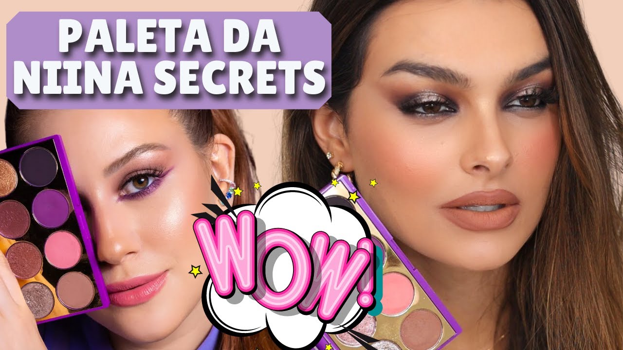 RESENHA NOVA PALETA DE SOMBRAS NIINA SECRETS | COMO FAZER PÁLPEBRA LUZ
