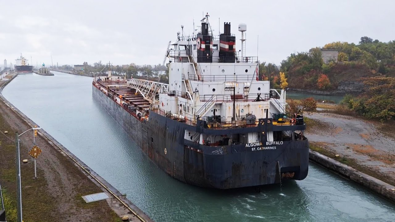 Algoma Buffalo Downbound at Lock 7 Oct 14 2023