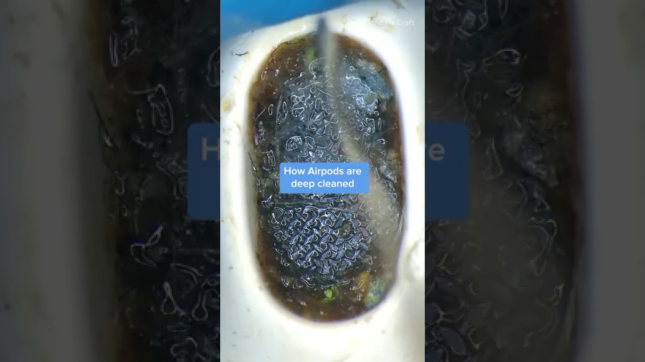 Here&rsquo;s how #AirPods are professionally cleaned. #shorts #deepcleaning