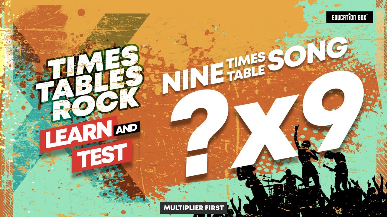 9 Times Table Song (Learn & Test) | Multiplier First | Education Box