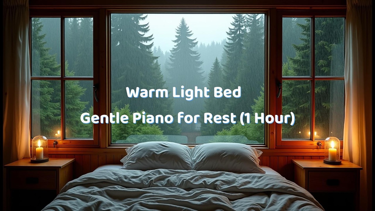 Warm Light Bed — Gentle Piano for Rest (1 Hour)