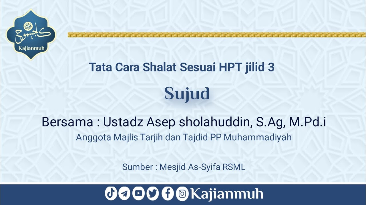Tata Cara Sujud Menurut Himpunan Fatwa Tarjih