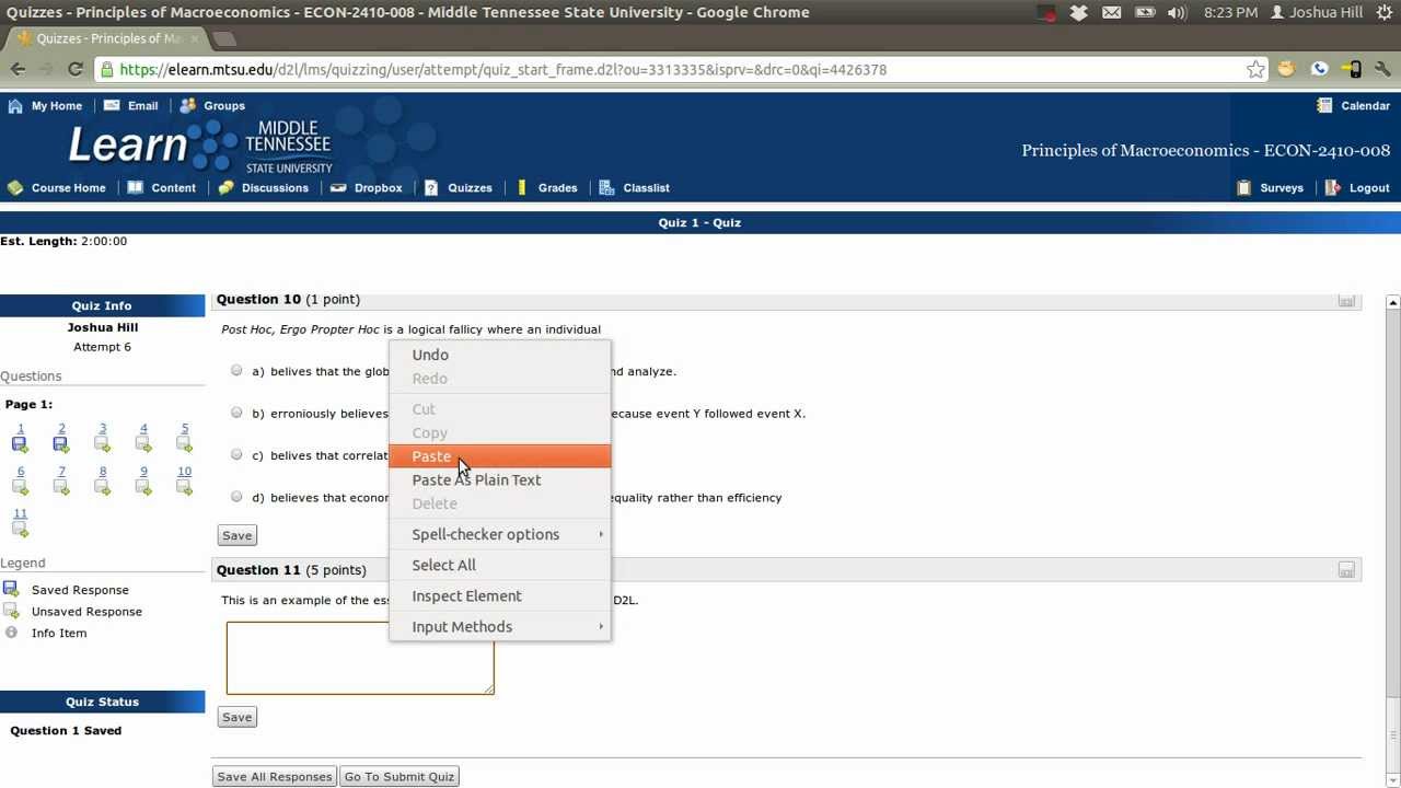 D2L Tutorial for Exams and Grades