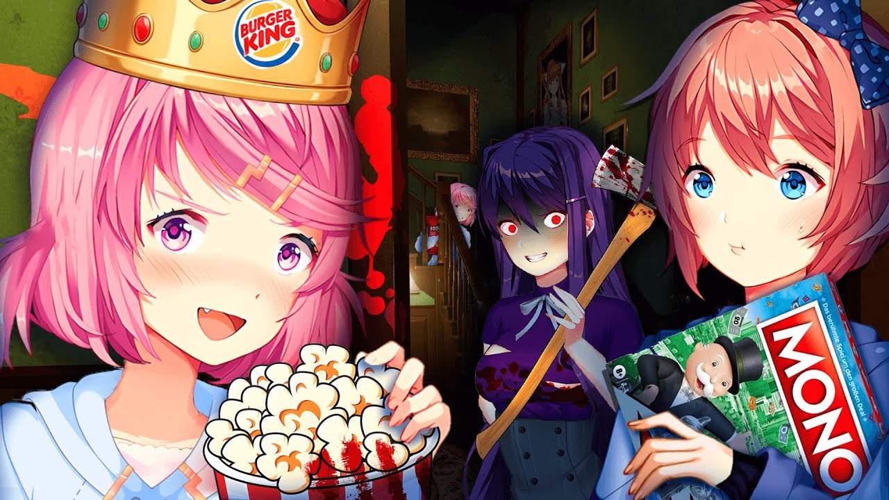 Dokis Survive a Haunted House👻(DDLC Voiced Animation)