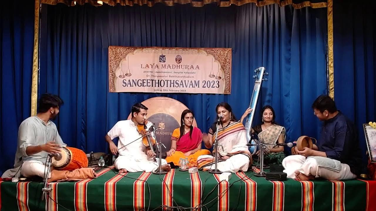 LAYA MADHURAA SANGEETHOTHSAVAM 2023 - Vidushi Sriranjani Santhanagopalan Vocal Concert.