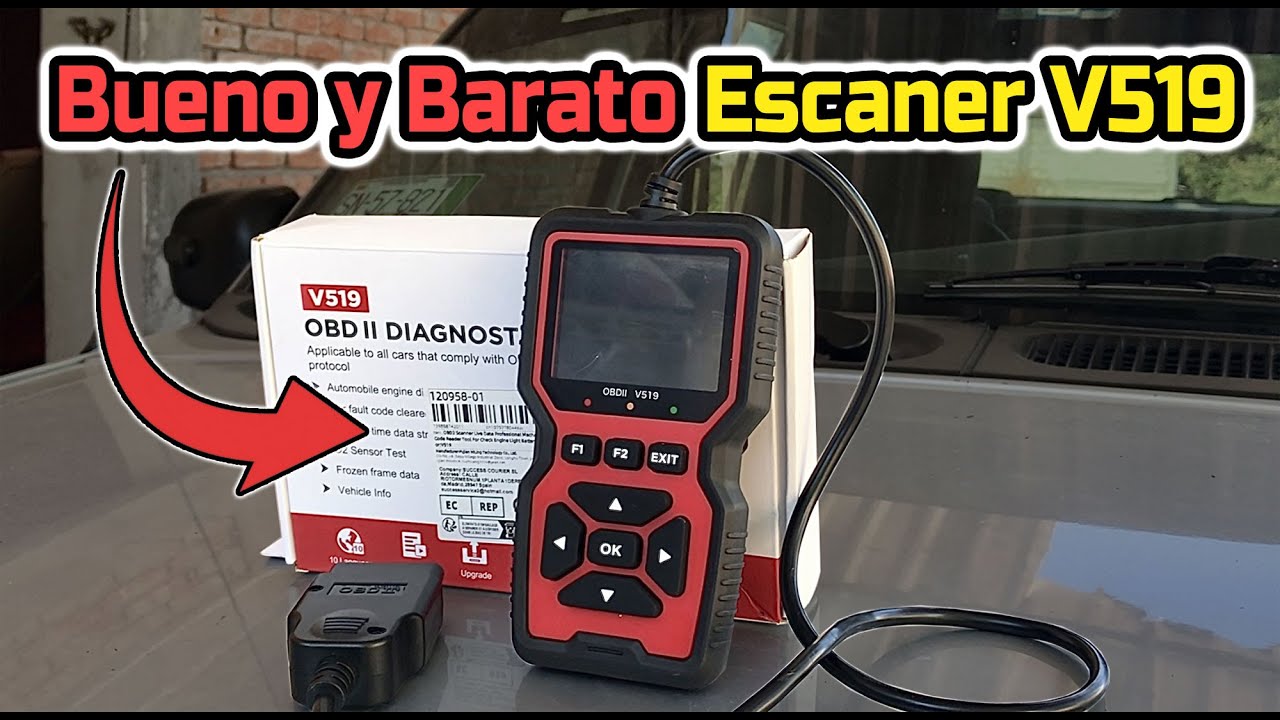 Este ESCANER Automotriz V519 Bueno y Barato es Perfecto para Codigos de Falla Luz Chek Engine y mas