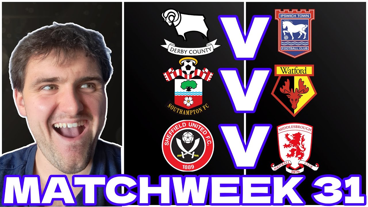 MATCHWEEK 31 EFL CHAMPIONSHIP 2025/26 PREDICTIONS!