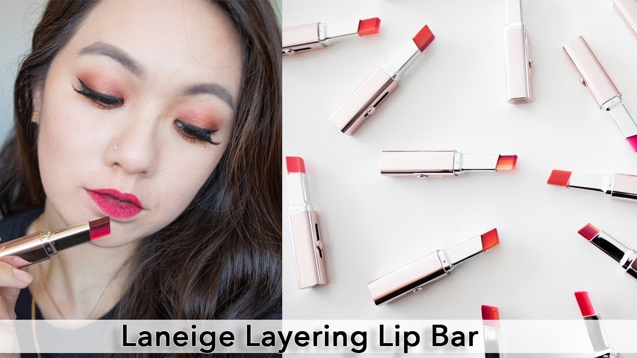 6 COLOURS IN ONE LIPSTICK?!  레이어링 립 바 LANEIGE LAYERING LIP BAR |ALL 20 SHADES!SWATCHES & REVIEW