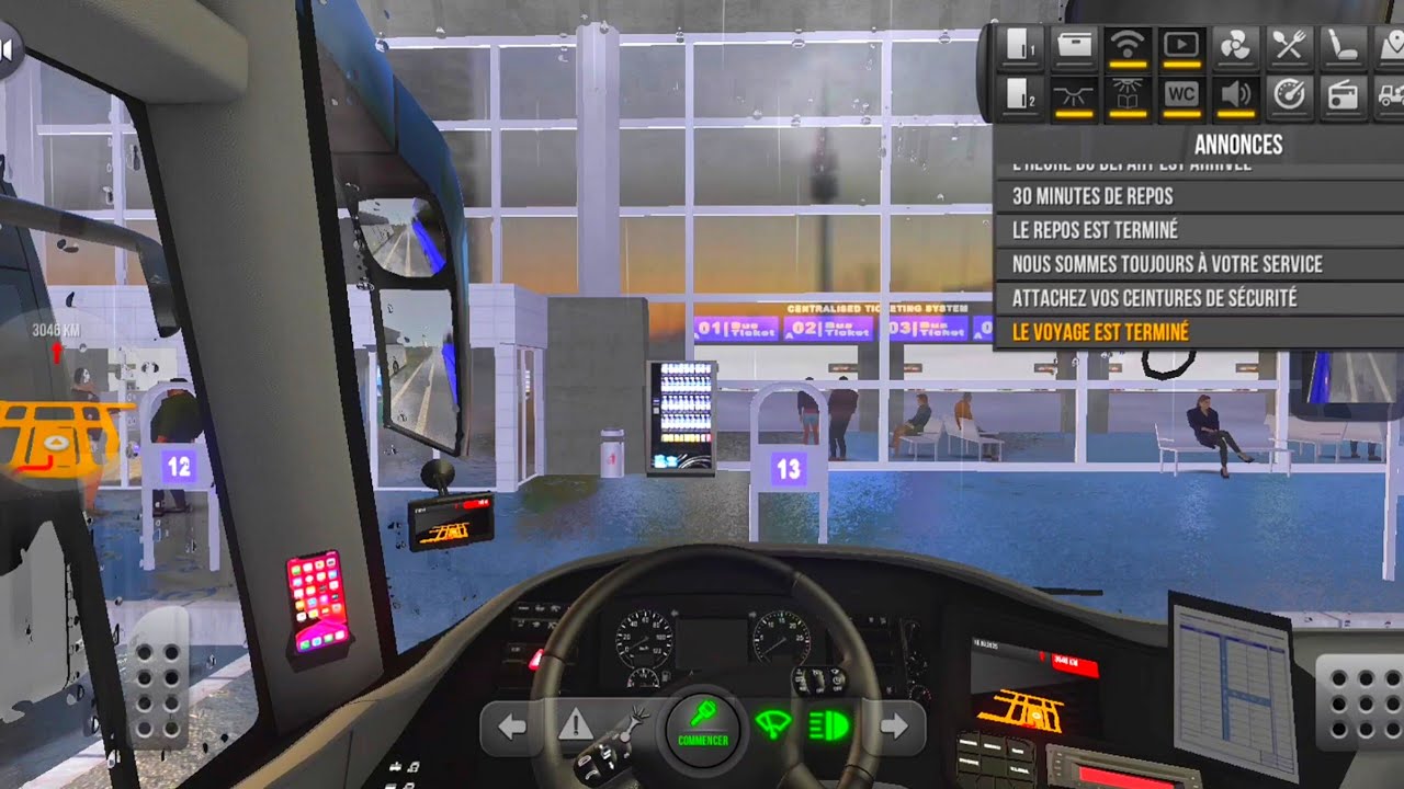 🌍🚌IRZAR 180 INTEGRAL| BUS SIMULATOR🚦 ULTIMATE |🚨GAMEPLAY |DRIVE IN RAIN 🌧🛣 