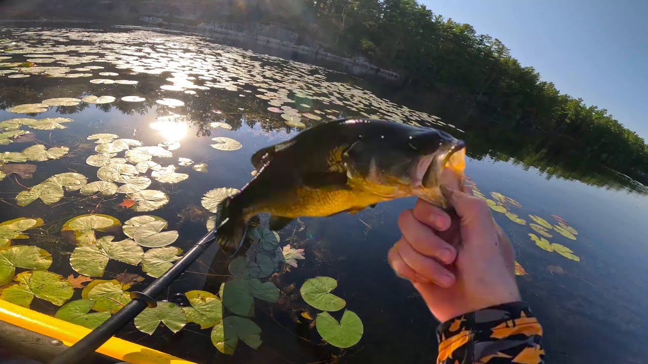 Kayak Fishing a Little Lake at the end of a Trail