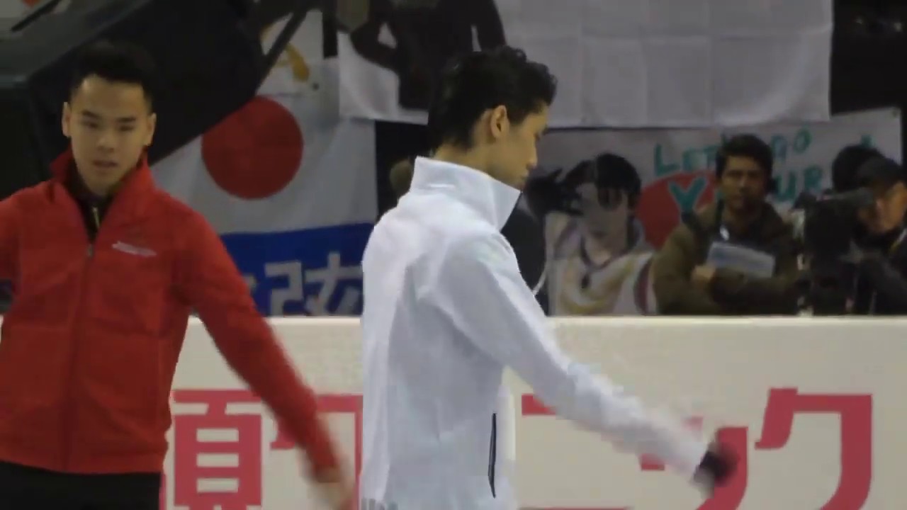 Yuzuru Hanyu 2019 SC FS 6min warm-up