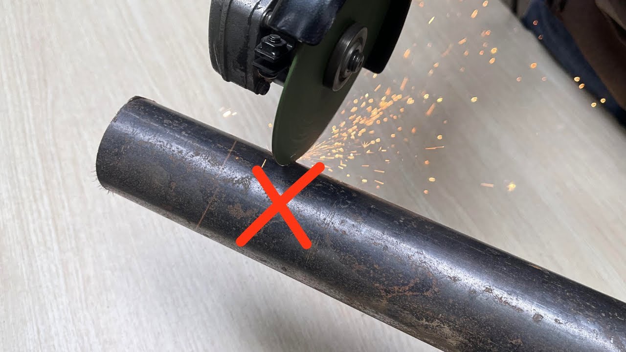 Perfect Pipe Cuts Every Time! DIY Accurate Pipe Cutting Tool | Angle Grinder