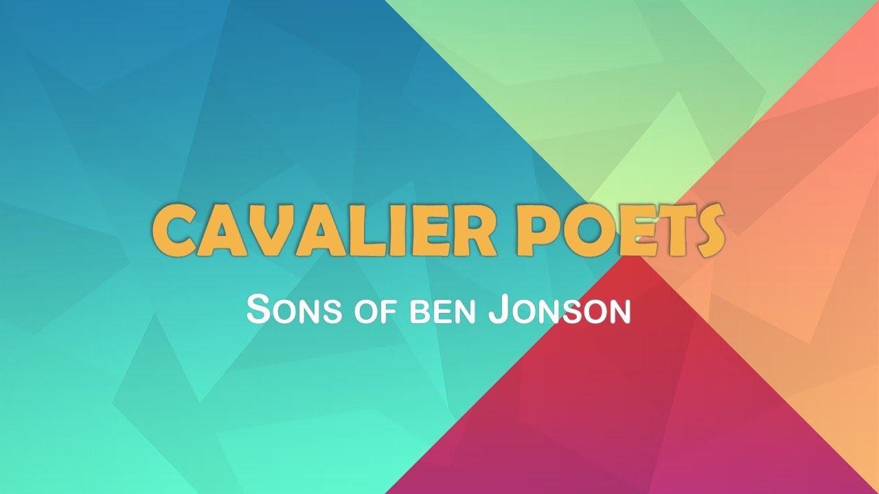 Cavalier poets | Schools and Movements | Explained in Tamil |