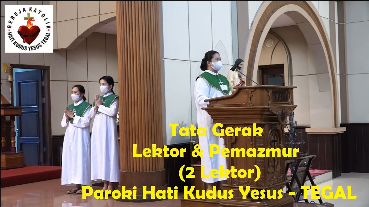Tata Gerak Lektor & Pemazmur (2 Lektor & 1 Pemazmur)