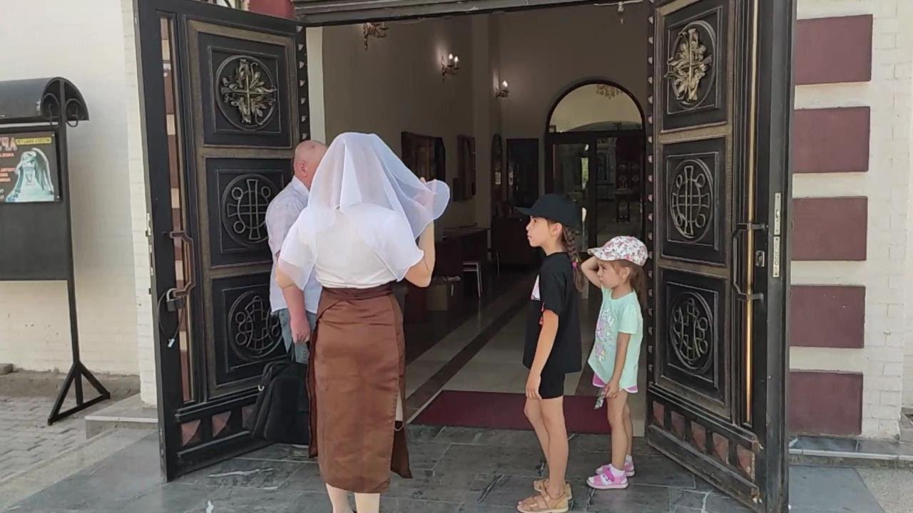 Посетили Троицкий Георгиевский мужской монастырь, Впустили на колокольню. Узбекистан. Чирчик.