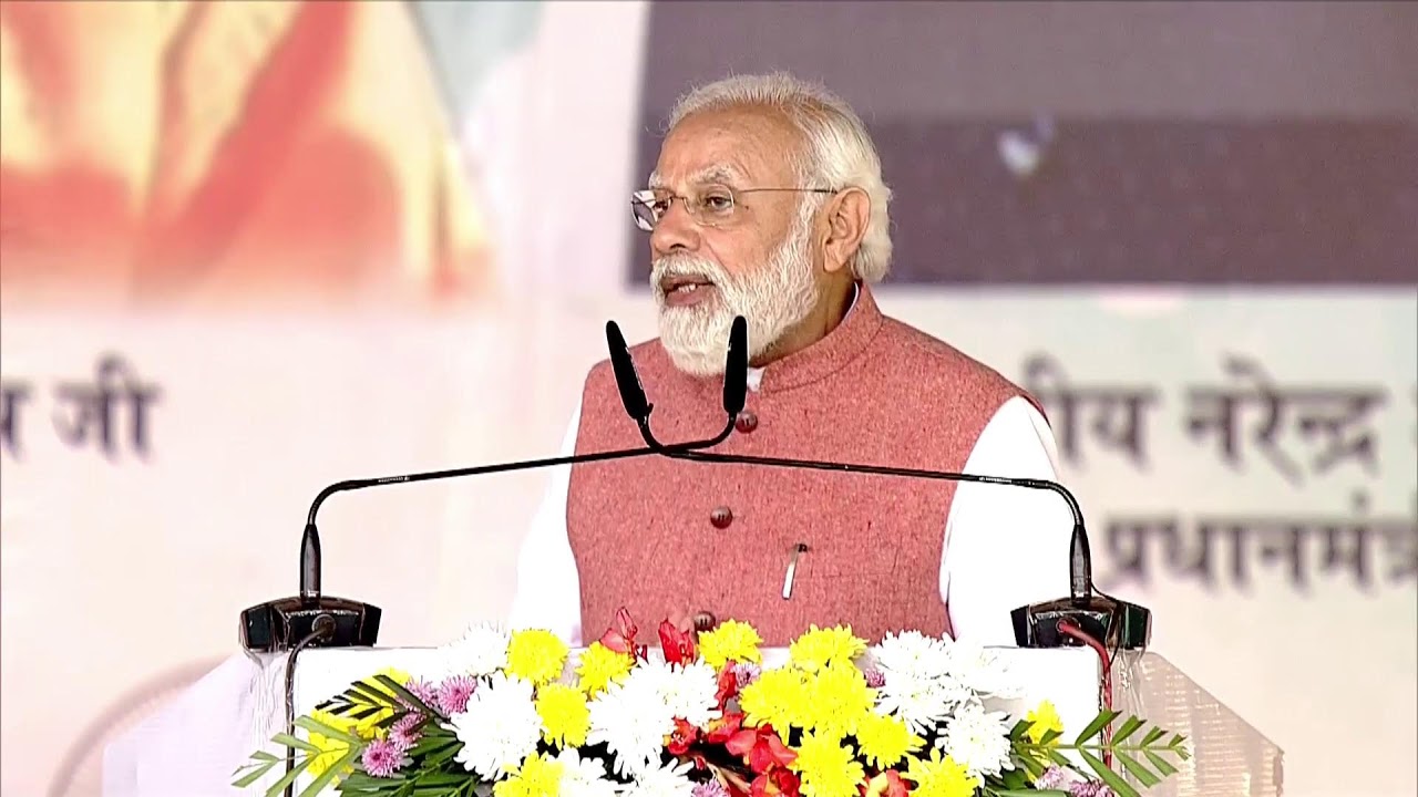 PM Modi attends a public function at Swarved Mahamandir Dham in Umraha Gram, Uttar Pradesh