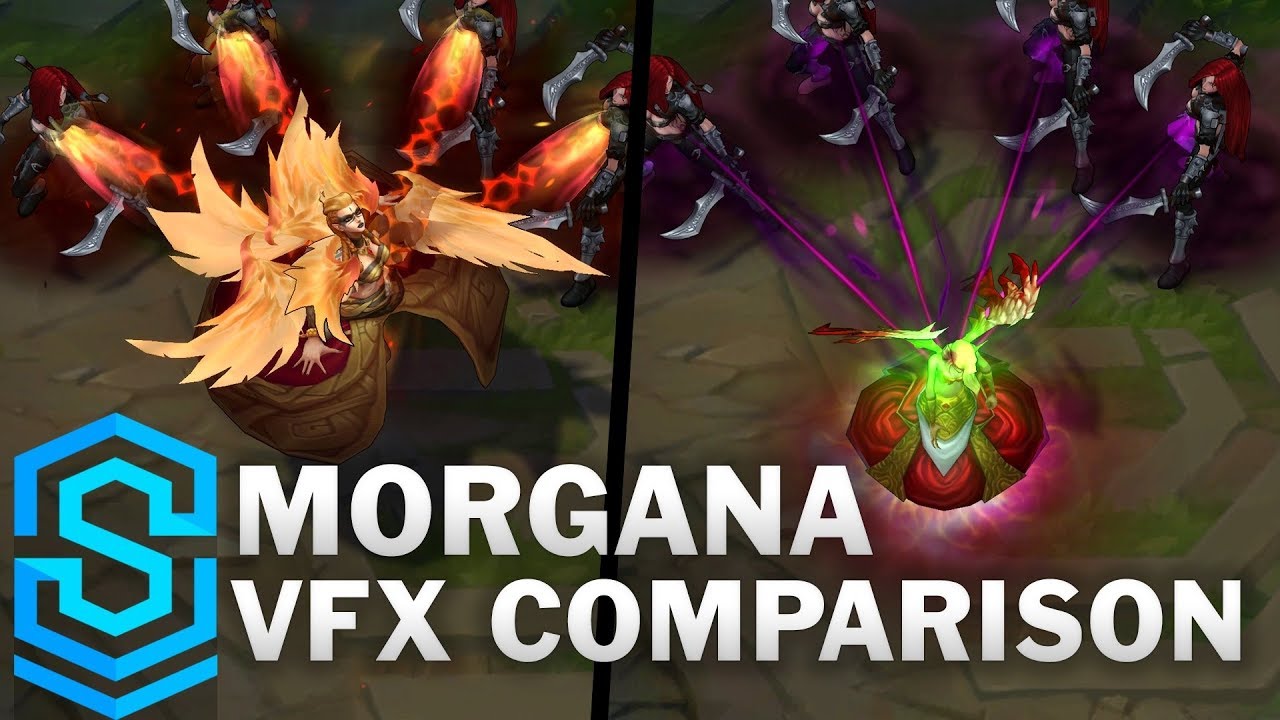 Morgana Update - All Skins Comparison | League Of Legends