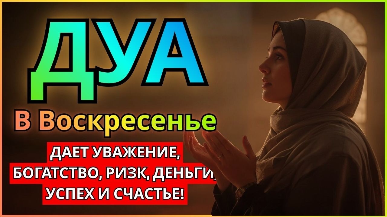 САМАЯ СИЛЬНАЯ Дуа в воскресенье ДАЕТ УВАЖЕНИЕ, БОГАТСТВО, РИЗК, ДЕНЬГИ, УСПЕХ И СЧАСТЬЕ! #дуа
