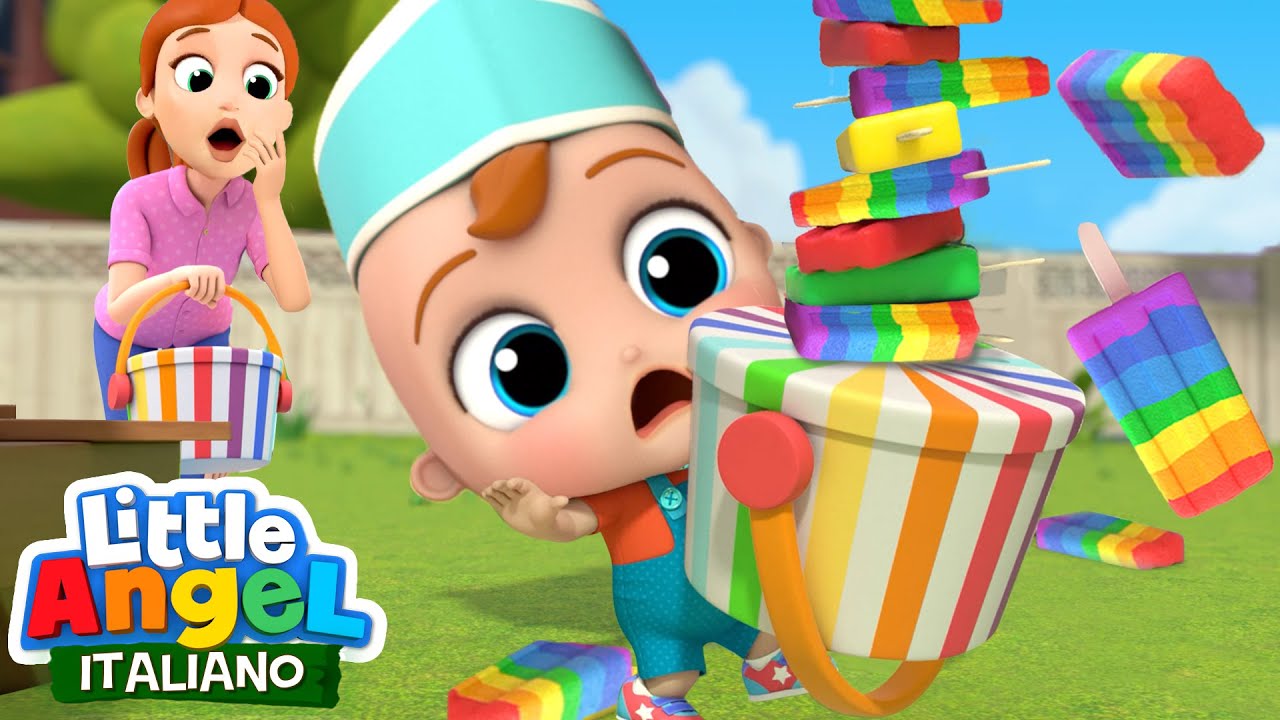 Dolcetti Arcobaleno Con Gianni 🦄🌈🍨 Cartoni Animati & Canzoni Bambini | Little Angel Italiano