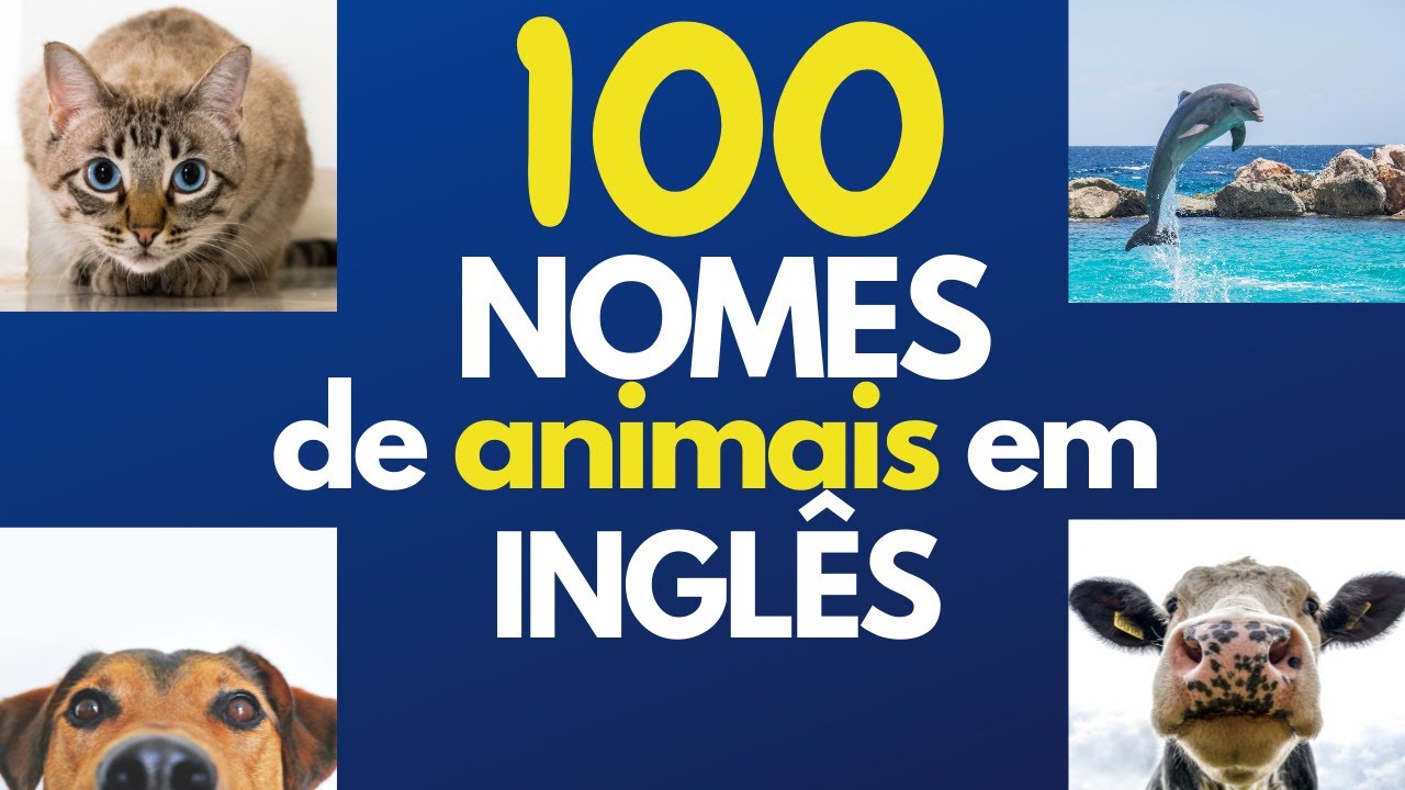 100 NOMES DE ANIMAIS EM INGLÊS (vocabulário em inglês #14)