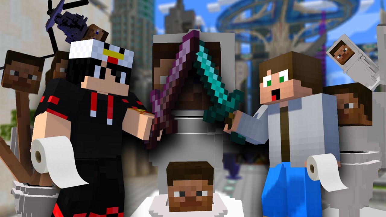 Z DENKOM PROTI SKIBIDI STRANIŠČEM V MINECRAFTU