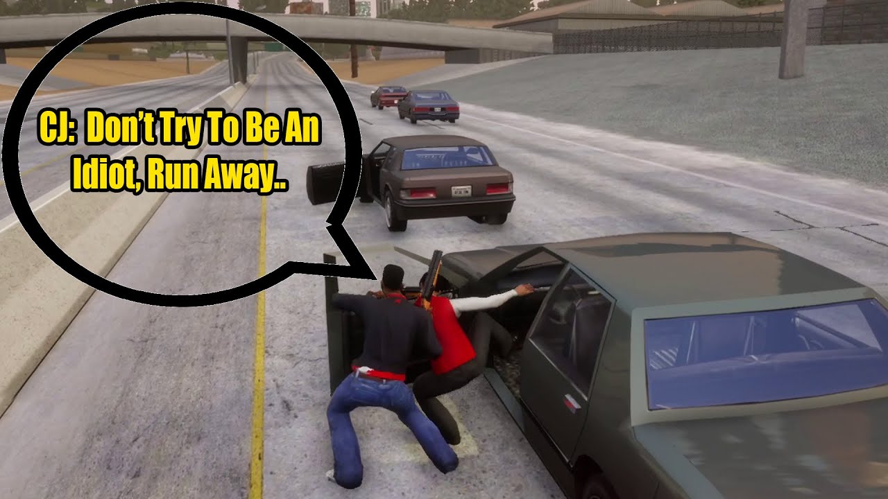All car jacking dialogues in gta san andreas