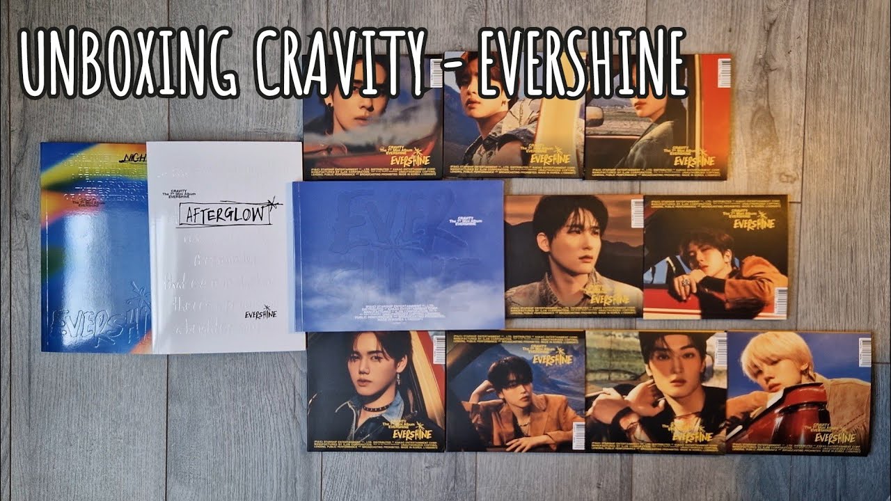 ~ Unboxing CRAVITY - EVERSHINE ( Ver NIGHTFALL, AFTERGLOW, SUNRISE & DIGITAL) ~