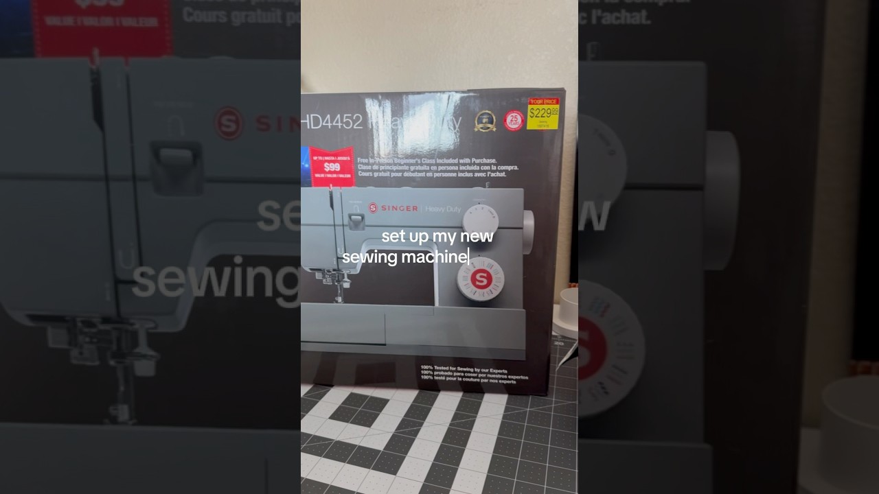 unboxing my new sewing machine!! Singer Heavy Duty 4452 #singersewingmachine  #singerheavyduty445