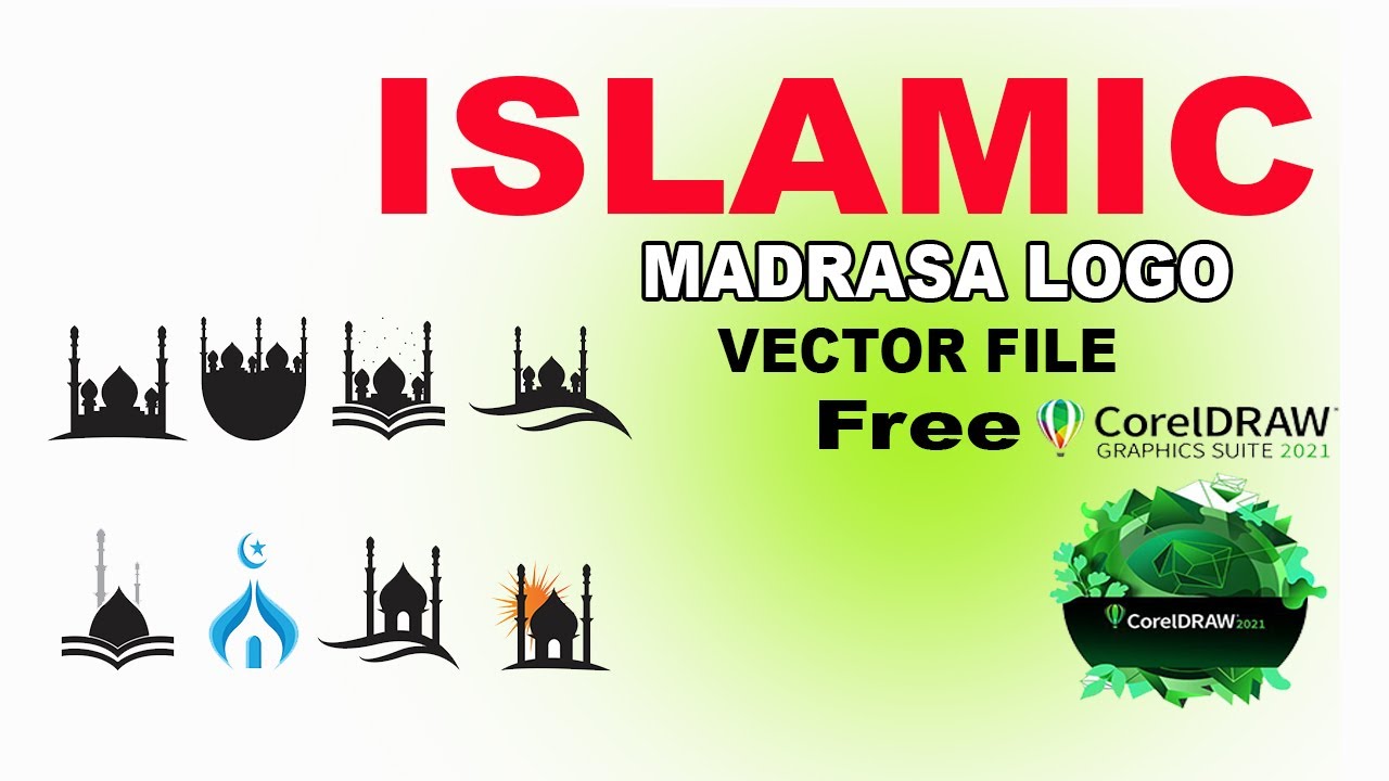 Islamic Madrasa Logo Free Vector File 2024