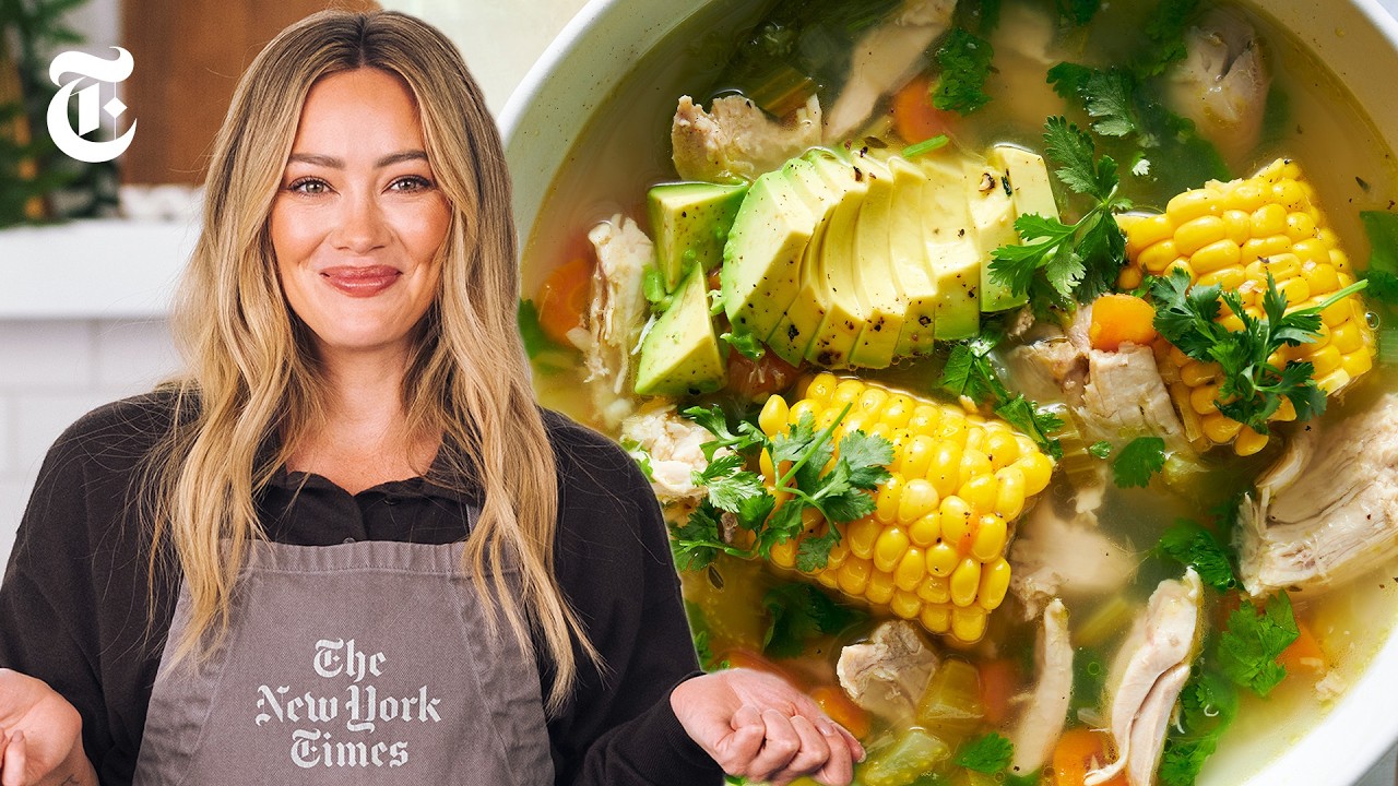 Хилари Дафф готовит свой любимый куриный суп | NYT Cooking